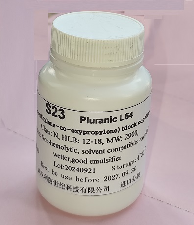 S23,Pluranic L64 ,Poly(oxyethylene-co-oxypropylene) block copolymer
